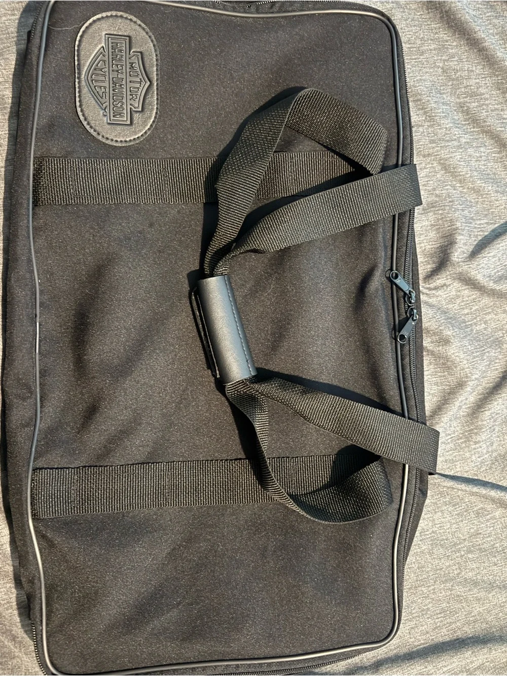 Harley-Davidson Black Travel Duffel with Logo Patch